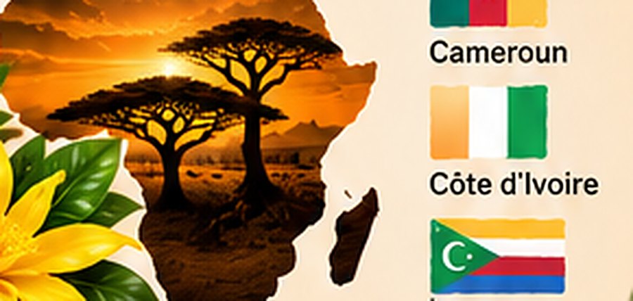 Les ingrédients d’Afrique sélectionnés : Cameroun, Côte d’Ivoire et Comores